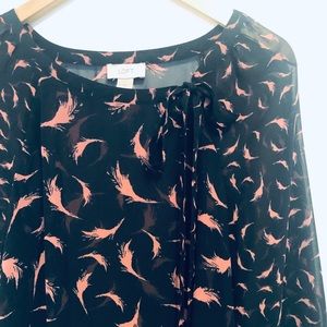 Ann Taylor LOFT Factory Feather Blouse